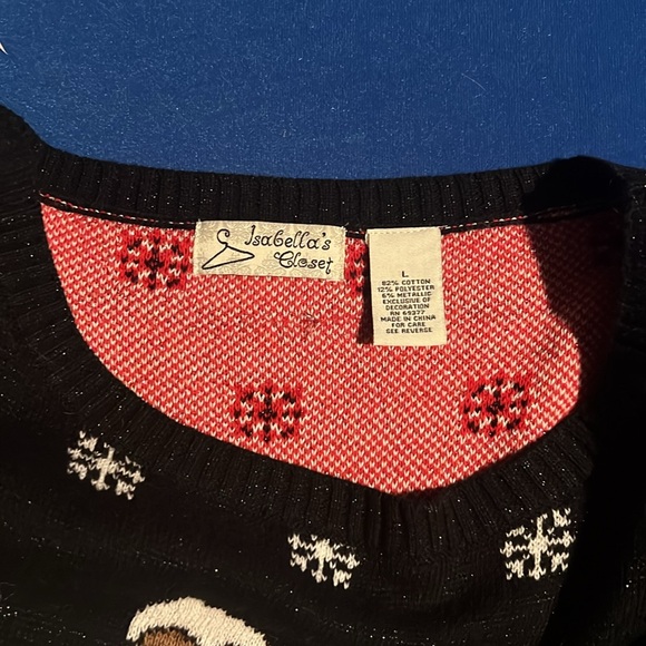 Ugly Christmas sweater with sloth - Picture 3 of 3